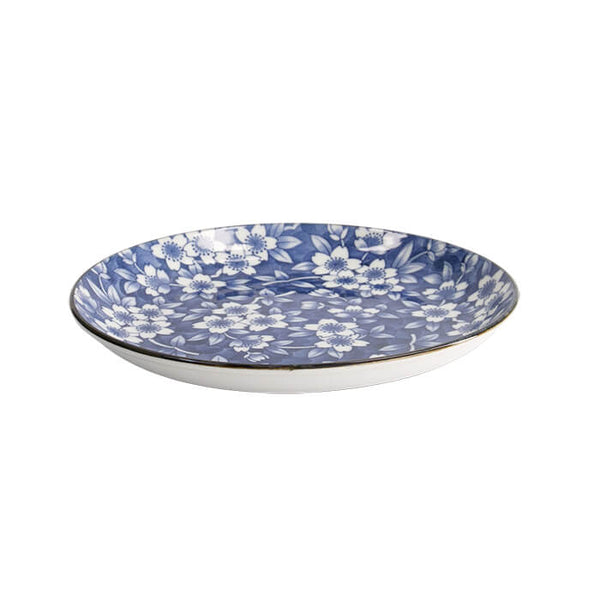 Round plate Tokyo Blue Sakura 21.5x3.4 cm