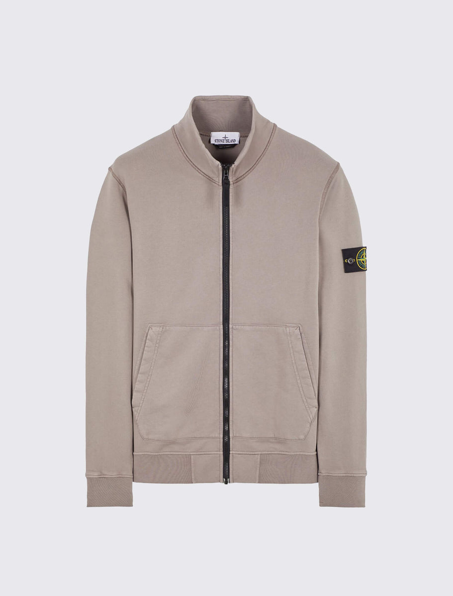 Stone Island Shop online Track Top Sweatshirt in Cotton Fleece WESTSIDE.EU