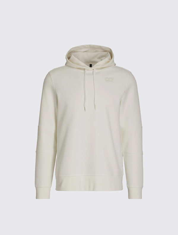 AlphaTauri Scoho Heavyweight Logo Hoodie Off White