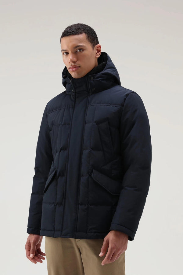 Woolrich Blizzard Field Jacket Melton Blue