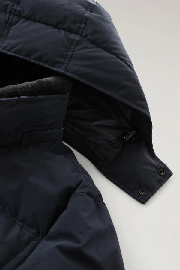 Woolrich Blizzard Field Jacket Melton Blue