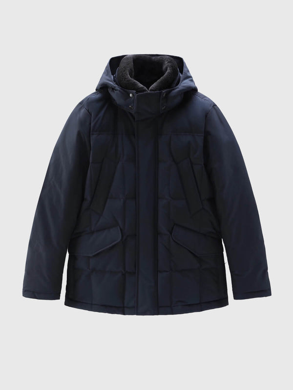 Woolrich Blizzard Field Jacket Melton Blue