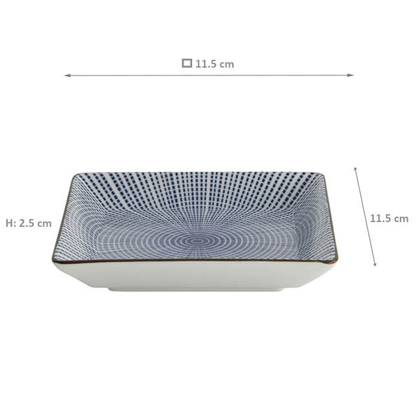 Angled Plate Sendan Tokusa 11.5 cm x 11.5 cm