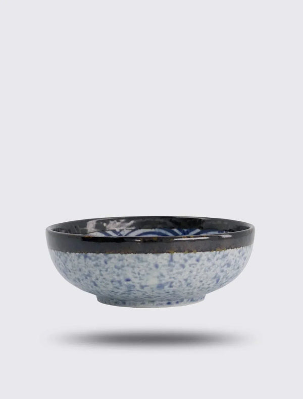 Aisai seigaiha bowl