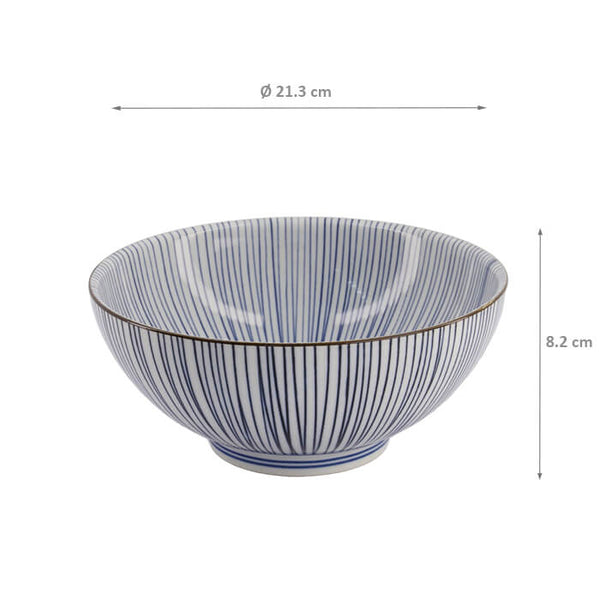 Bowl Mixed Bowls Hoso Tokusa Ramen 21.3 cm x 8.2 cm