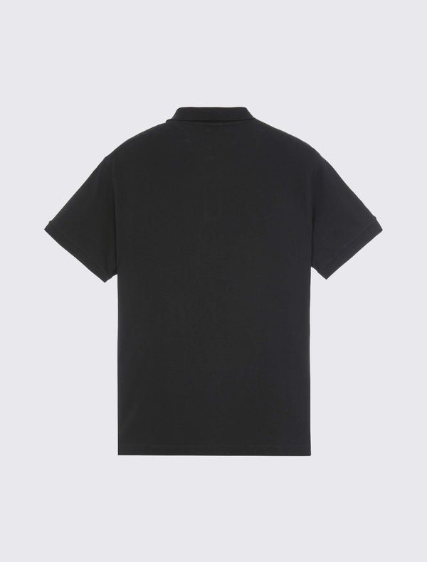 Short-sleeve polo shirt in stretch cotton piqué