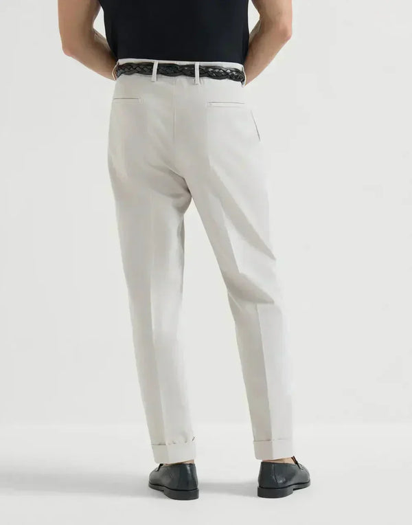 Gabardine Garment Dyed Trousers