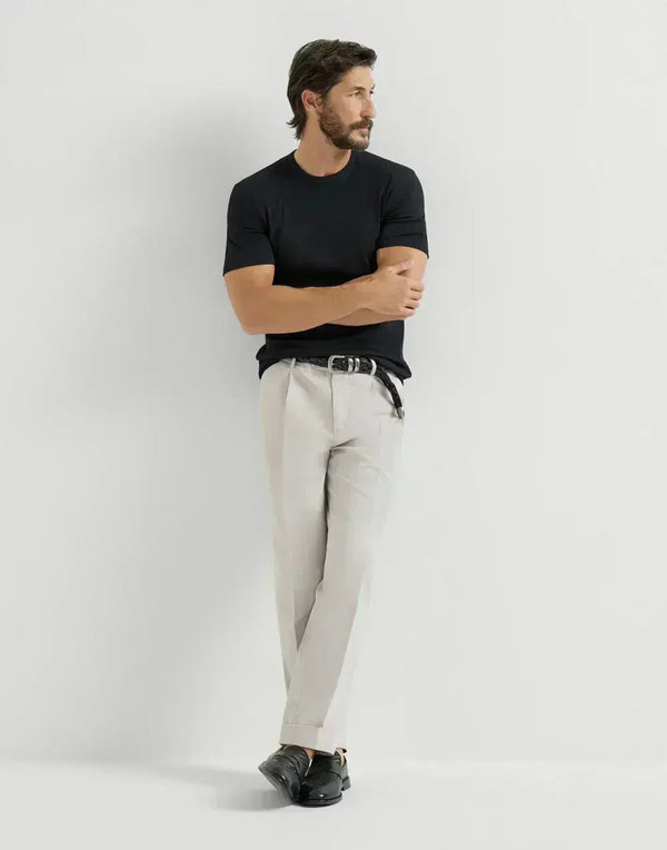 Gabardine Garment Dyed Trousers
