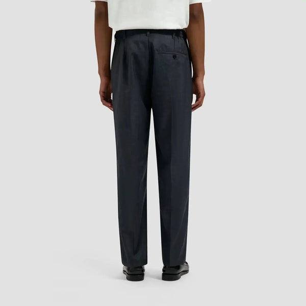 Regular Wool Blend Pleated Pant
