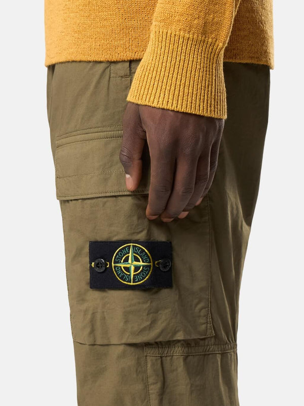 3100031 Cargo Trousers in Light Stretch Cotton Tela