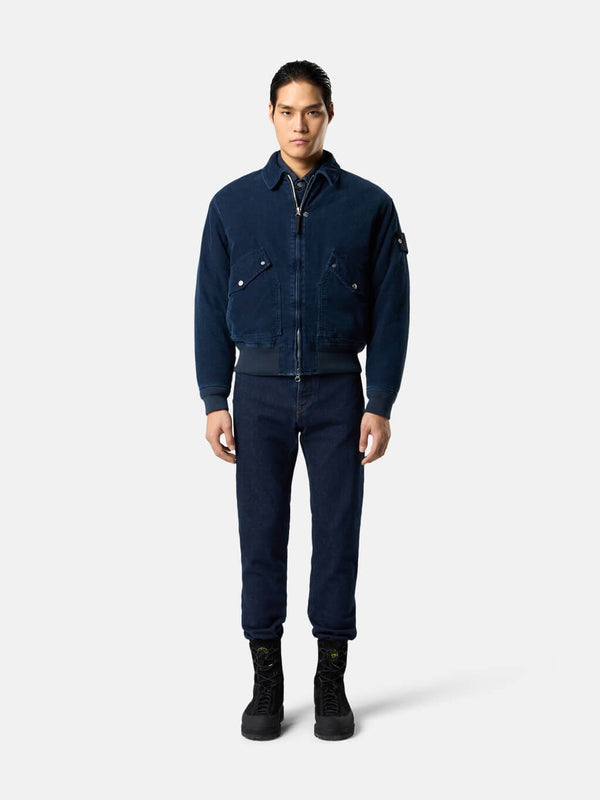 J100007 Slim-Fit Five-Pocket Jeans with Rinsed Finish