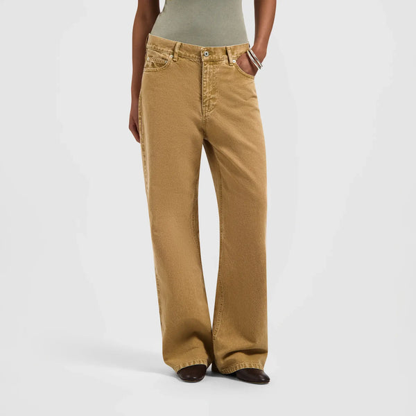 W Monogram Washed Canvas Pant