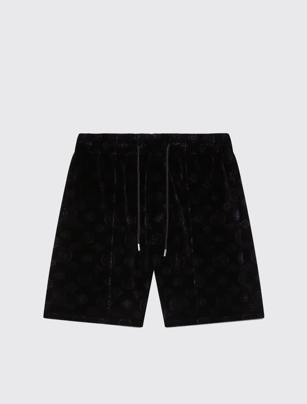 Monogram Velour Shorts