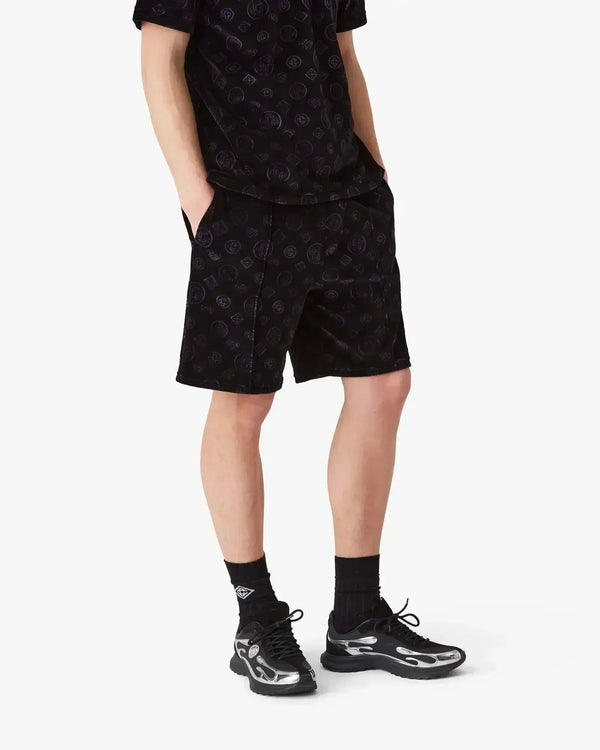 Monogram Velour Shorts