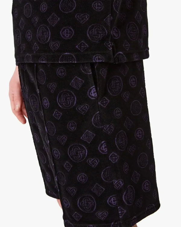 Monogram Velour Shorts