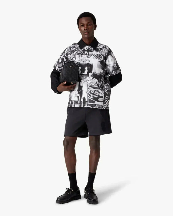 Squash Logo Flock Print Sweatshorts