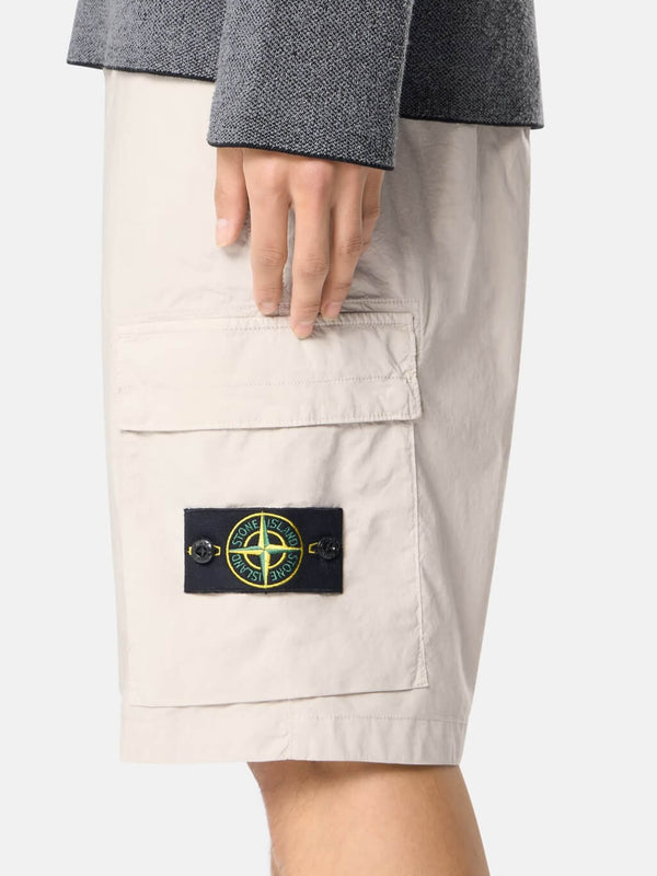 L100020 Cargo Bermuda in Light Stretch Cotton Tela