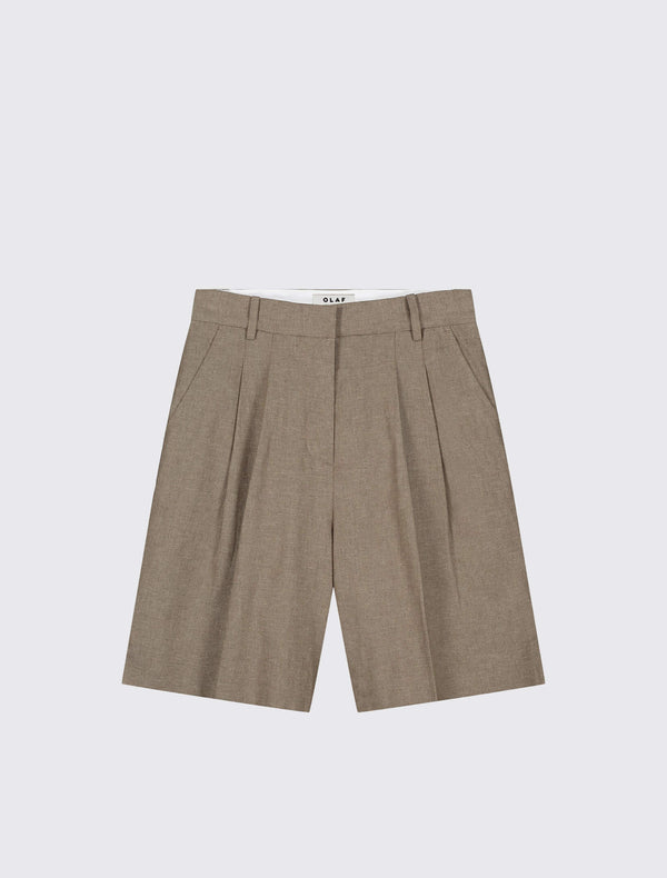 W Linen Tailored Shorts
