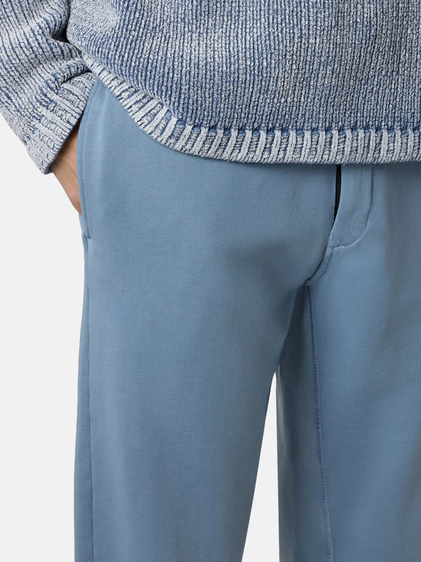 6200010 Joggers in Cotton Fleece Avio Blue