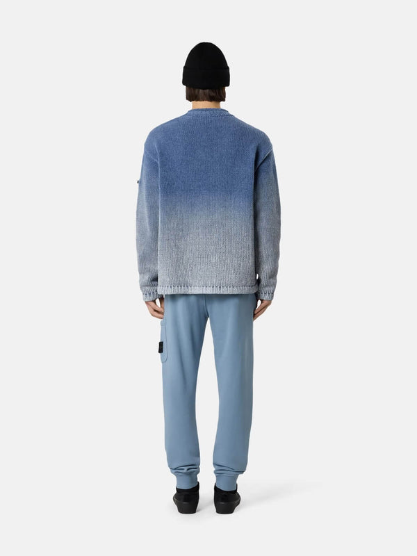6200010 Joggers in Cotton Fleece Avio Blue