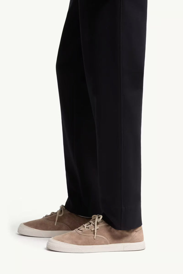 Leather Logo Cotton Blend Track Pants
