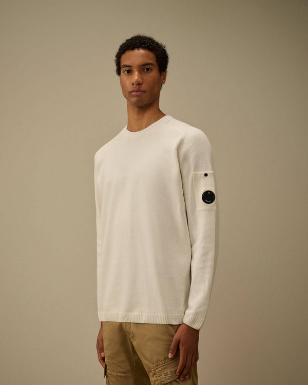 Chenille Crewneck Lens Sweater Midnight