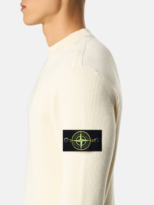 5100154 Crewneck Jumper in Ribbed Soft Cotton