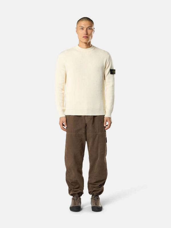 5100154 Crewneck Jumper in Ribbed Soft Cotton