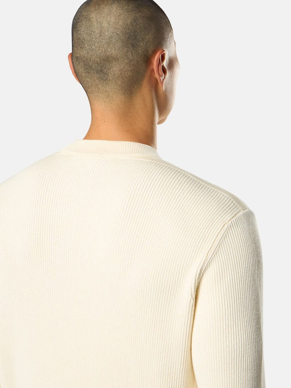 5100154 Crewneck Jumper in Ribbed Soft Cotton