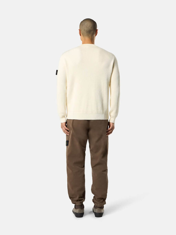 5100154 Crewneck Jumper in Ribbed Soft Cotton