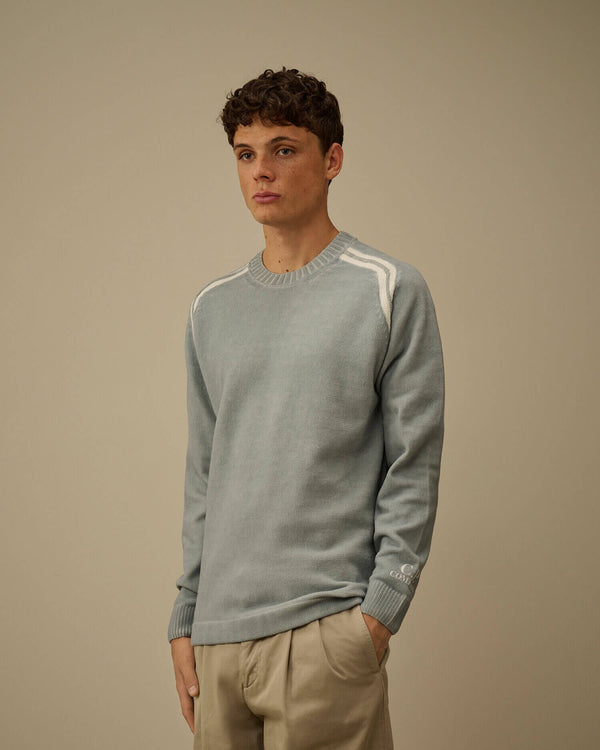 Chenille Double Dyed Crewneck Sweater