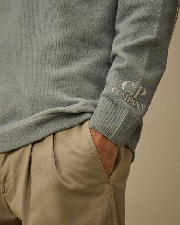 Chenille Double Dyed Crewneck Sweater
