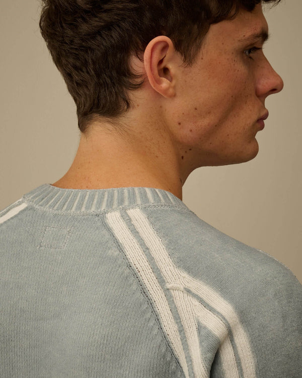 Chenille Double Dyed Crewneck Sweater