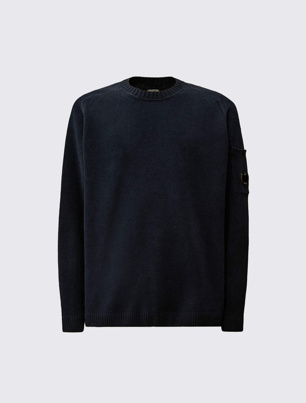 Chenille Crewneck Lens Sweater