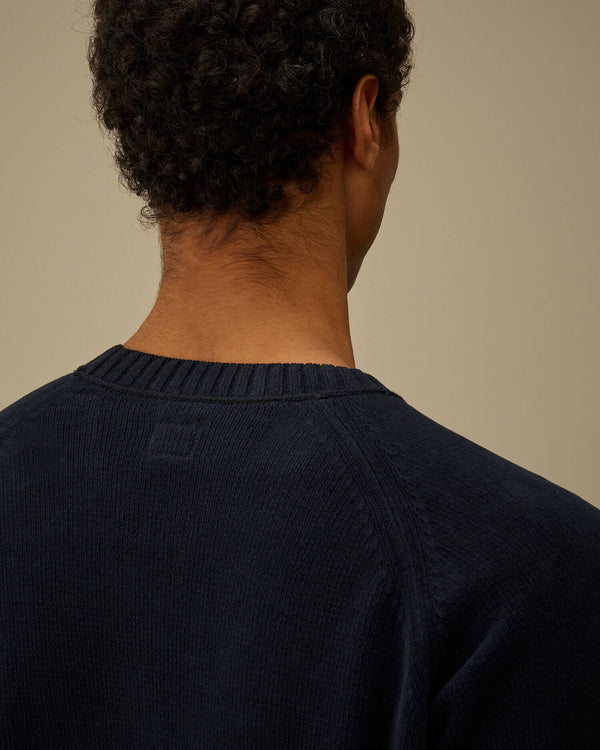 Chenille Crewneck Lens Sweater