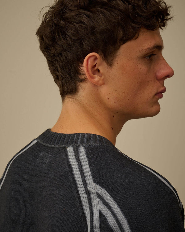 Chenille Double Dyed Crewneck Sweater