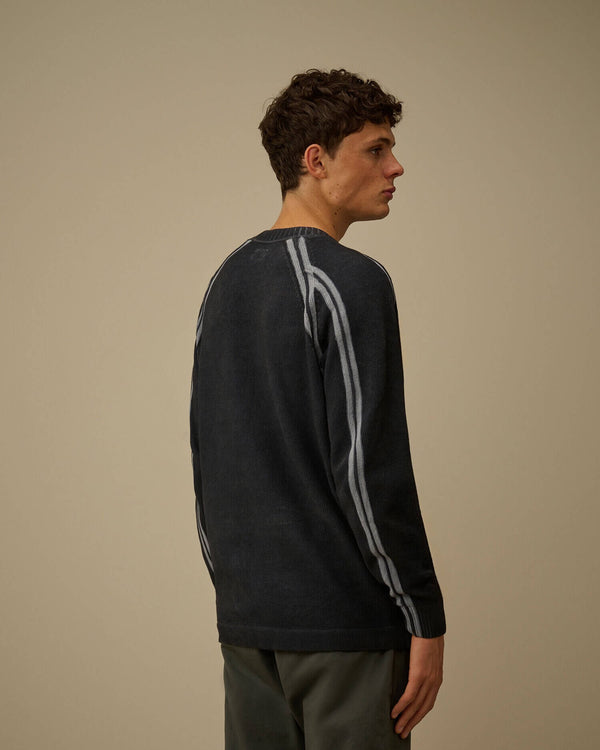 Chenille Double Dyed Crewneck Sweater