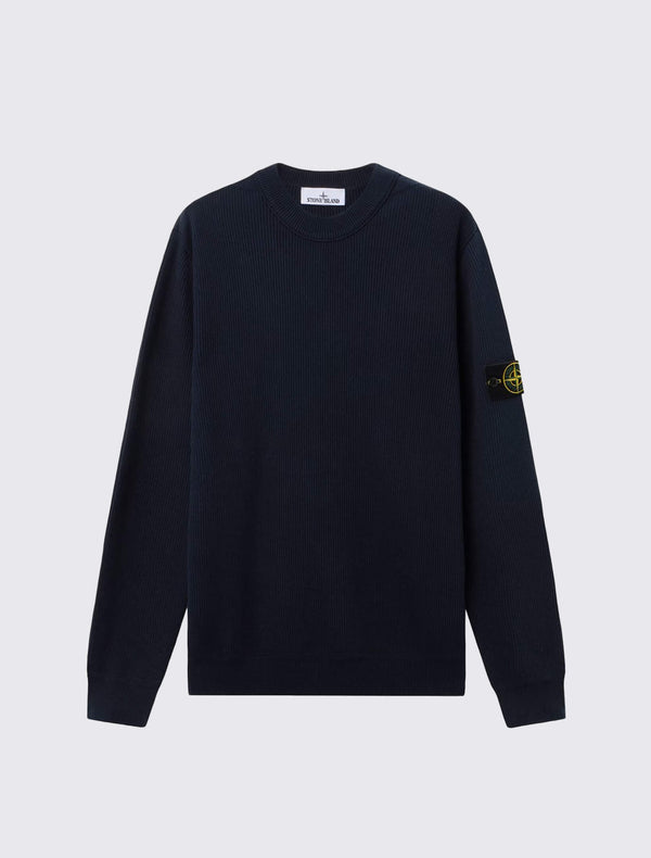 5100154 Crewneck Jumper in Ribbed Soft Cotton