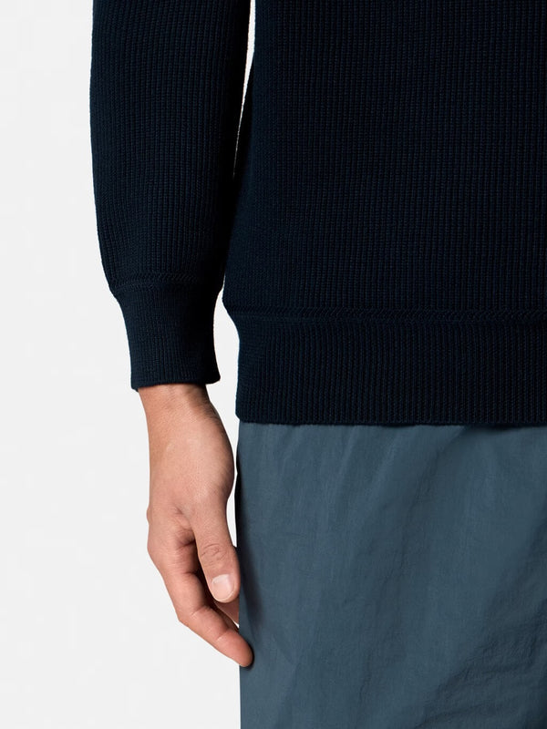 5100154 Crewneck Jumper in Ribbed Soft Cotton