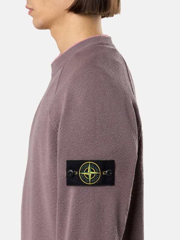 5100020 Crewneck Jumper in Light Raw Hand Cotton