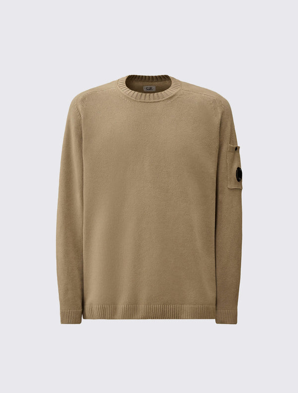 Chenille Crewneck Lens Sweater