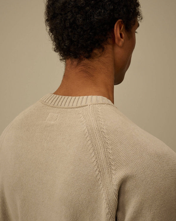 Chenille Crewneck Lens Sweater