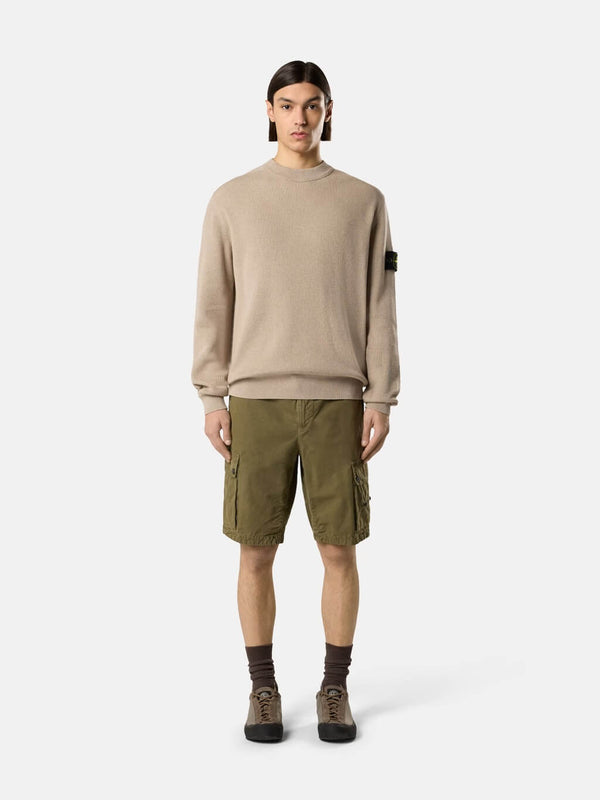 5100154 Crewneck Jumper in Ribbed Soft Cotton