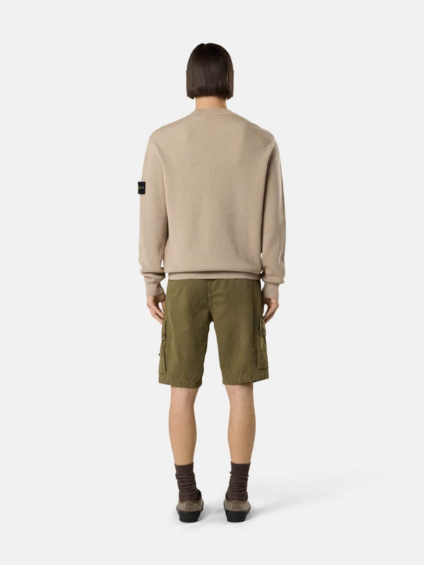 5100154 Crewneck Jumper in Ribbed Soft Cotton