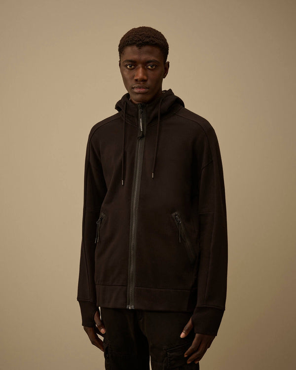 Diagonal Raised Fleece Goggle Sweatshirt