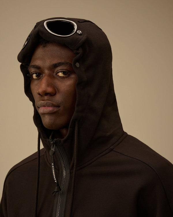Diagonal Raised Fleece Goggle Sweatshirt