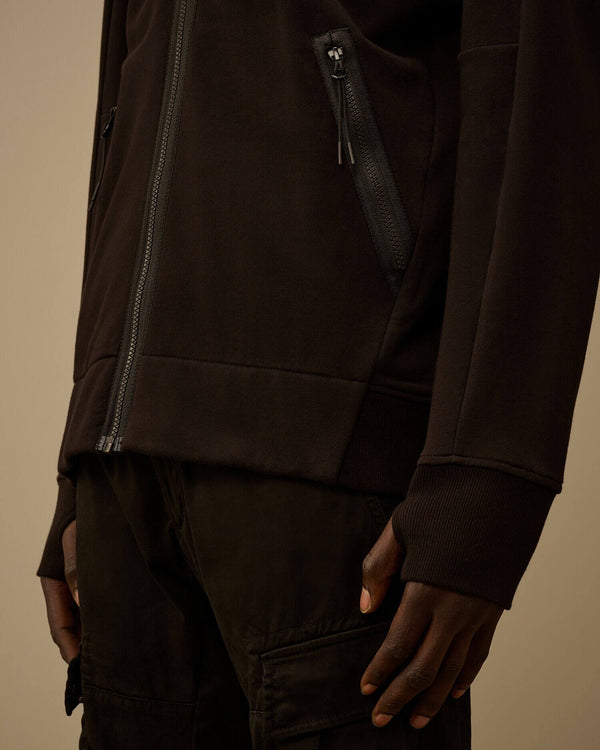 Diagonal Raised Fleece Goggle Sweatshirt