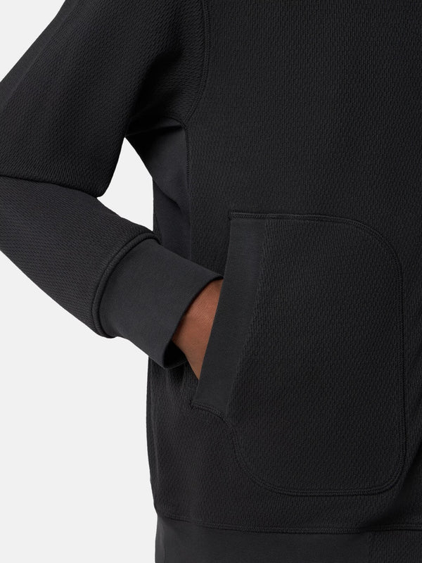 6100014 Track Jacket in Cotton Fleece with Mesh Stitch