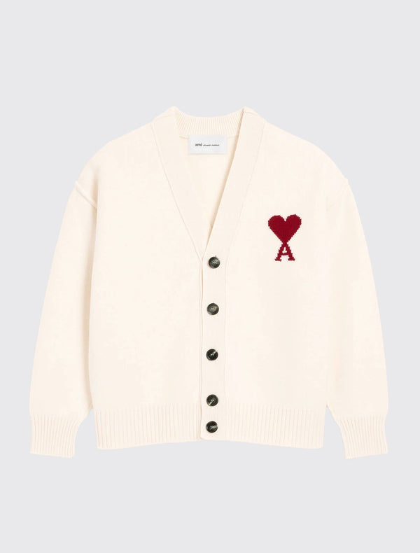 Cardigan in Felted Merino Wool Knit