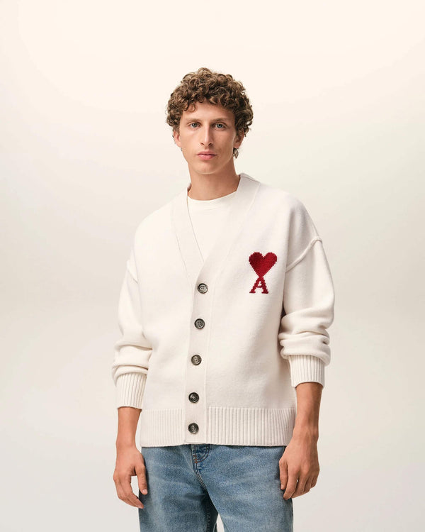 Cardigan in Felted Merino Wool Knit
